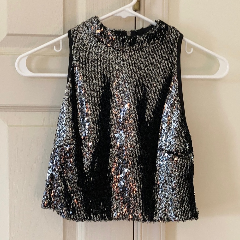 🤍Forever 21 Sequin Crop Top